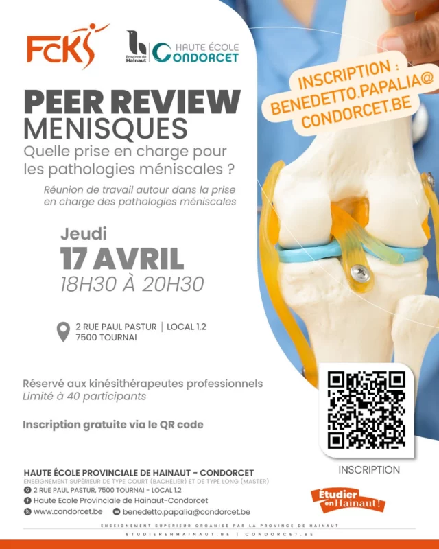 Reste quelques places Inscriptions via benedetto.papalia@condorcet.be #peerreview #peerreviewed