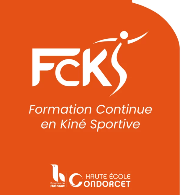 La Formation Continue en Kiné Sportive revient en force dès septembre 2025 💥

👉 9 modules de 3 jours sur 1 an (200h de cours)
👉 Vendredi au dimanche
👉 Près (+) de 20 experts reconnus dans le sport
👉 Lieu de formation principal = Tournai (pour lieu de formation principale)
🏅 Cabinets sportifs : Bruxelles (UPERFORM), Binche (ULTEAM), LLN (CENTRE KINOS), Gand (GYMNA), Tournai (J&J Sport Center) & Liège (KINEPERFORM) … et + si affinités (remonter ici cette ligne) 
🎯 48 points PQK + 2 Peer reviews dans la poche 😉
💸 1.800€ la formation complète
💸 Ou 1.000€ le 1er quadrimestre (4 modules) ; 1.250€ le 2ème quadrimestre (5 modules)
💸 Ou à la carte dès 350€/module
🎓 Étudiant HEPH Condorcet (MK1) ? 👉 850€ seulement (sous conditions)
🖱️ Inscriptions et complément d'info, c'est par ici 👉 fcks.condorcet.be
🖱️ Tu te poses des questions : benedetto.papalia@condorcet.be (responsable pédagogique)
🔗 Ne rate pas le coche, les places partent vite !